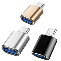 10 PCS USB 3.0 Female to USB - C / Type - C Male OTG Adapte, 10 PCS No Indicator - ORIWHIZ