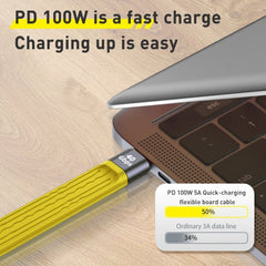 100W 10Gbps USB - C/Type - C Female to USB - C/Type - C Male FPC Flexible Data Cable, Length: 13.8cm, 10Gbps USB - C/Type - C Female to USB - C/Type - C Male - ORIWHIZ