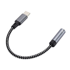 13cm AUX 3.5mm Female to Type - C Cable Audio Cable, 3.5mm Female to Type - C Audio Cable - ORIWHIZ