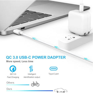 2 in 1 PD 30W USB - C / Type - C + 3A PD 3.0 USB - C / Type - C to USB - C / Type - C Fast Charge Data Cable Set, Cable Length: 2m, AU Plug, 2m AU Plug - ORIWHIZ