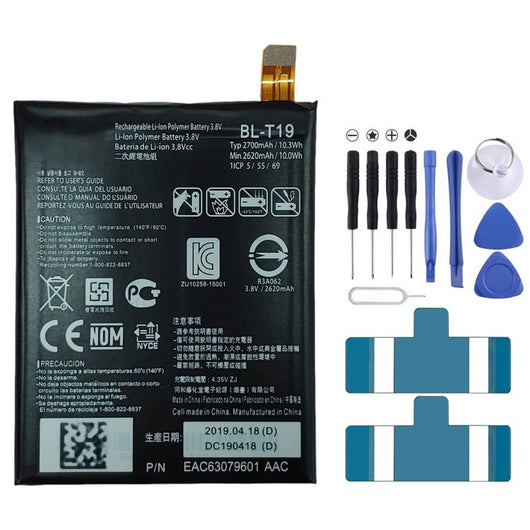 BL - T19 Li - ion Polymer Battery for LG Nexus 5X H791 H798 H790, For LG Nexus 5X - ORIWHIZ