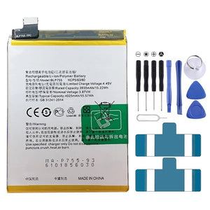 BLP855 4500 mAh Li - Polymer Battery Replacement For OPPO Reno6 Pro 5G / K9 Pro, BLP595, BLP603, BLP599, BLP611, BLP609, BLP621, BLP623, BLP635, BLP643, BLP639, BLP645, BLP631, BLP649, BLP663, BLP651, BLP661, BLP671, BLP673, BLP683, BLP689, BLP709, BLP707 - ORIWHIZ