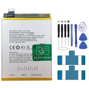 BLP855 4500 mAh Li - Polymer Battery Replacement For OPPO Reno6 Pro 5G / K9 Pro, BLP783, BLP781, BLP779, BLP789, BLP787, BLP797, BLP755 For OPPO K7x, BLP791, BLP811, BLP817, BLP863, BLP825, BLP855, BLP839, BLP819, BLP835, BLP805, BLP851, BLP831 - ORIWHIZ