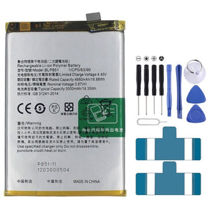 BLP855 4500 mAh Li - Polymer Battery Replacement For OPPO Reno6 Pro 5G / K9 Pro, BLP783, BLP781, BLP779, BLP789, BLP787, BLP797, BLP755 For OPPO K7x, BLP791, BLP811, BLP817, BLP863, BLP825, BLP855, BLP839, BLP819, BLP835, BLP805, BLP851, BLP831 - ORIWHIZ