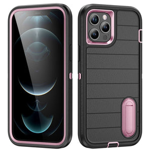 Defender Gen2 Rugged PC + Silicone Phone Case with Holder, For iPhone 12 Pro - ORIWHIZ