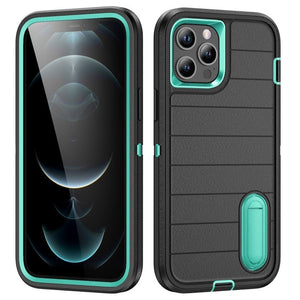 Defender Gen2 Rugged PC + Silicone Phone Case with Holder, For iPhone 12 Pro Max - ORIWHIZ