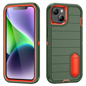 Defender Gen2 Rugged PC + Silicone Phone Case with Holder, For iPhone 13 - ORIWHIZ