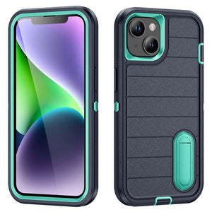 Defender Gen2 Rugged PC + Silicone Phone Case with Holder, For iPhone 13 - ORIWHIZ