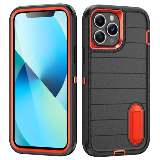 Defender Gen2 Rugged PC + Silicone Phone Case with Holder, For iPhone 13 Pro Max - ORIWHIZ