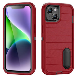 Defender Gen2 Rugged PC + Silicone Phone Case with Holder, For iPhone 14 - ORIWHIZ