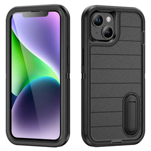 Defender Gen2 Rugged PC + Silicone Phone Case with Holder, For iPhone 14 - ORIWHIZ