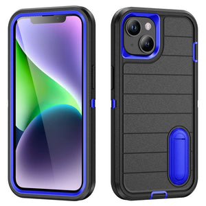 Defender Gen2 Rugged PC + Silicone Phone Case with Holder, For iPhone 14 Plus - ORIWHIZ