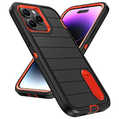 Defender Gen2 Rugged PC + Silicone Phone Case with Holder, For iPhone 14 Pro Max - ORIWHIZ