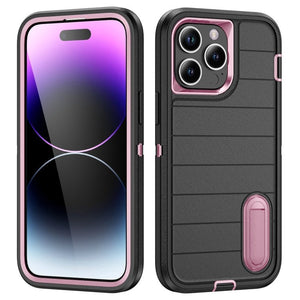 Defender Gen2 Rugged PC + Silicone Phone Case with Holder, For iPhone 14 Pro Max - ORIWHIZ