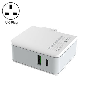 LDNIO A4403C 30W PD + Auto - id Foldable Fast Travel Charger with 1m USB - C / Type - C Cable, AU Plug, with Type - C Cable, 30W with Type - C Cable - ORIWHIZ