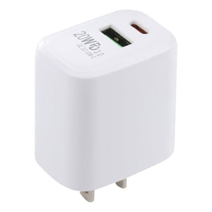 LZ - 215A+C 20W QC 3.0 USB + PD 3.0 USB - C / Type - C Fast Charging Travel Charger, US Plug, US Plug - ORIWHIZ