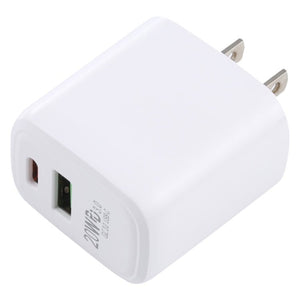 LZ - 215A+C 20W QC 3.0 USB + PD 3.0 USB - C / Type - C Fast Charging Travel Charger, US Plug, US Plug - ORIWHIZ