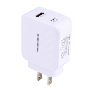 LZ - 822A+C PD 20W USB - C / Type - C + QC 3.0 USB Fast Travel Charger,, US Plug, EU Plug - ORIWHIZ