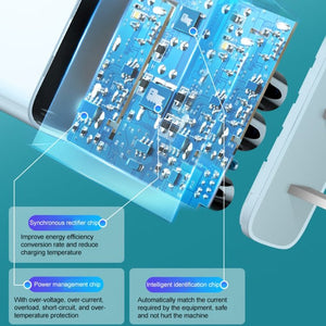 M117 2.4A Single USB Port Flash Charger Travel Charger, EU Plug, Single USB - ORIWHIZ