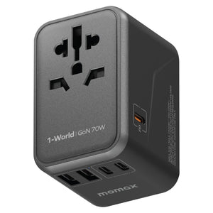 MOMAX 1 - World UA8 PD 70W Fast Charger Power Adapter, UA8 - ORIWHIZ