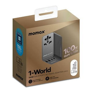 MOMAX UA10D 1 - World GaN PD 100W Fast Charger Power Adapter, UA10D - ORIWHIZ