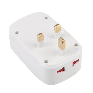 NK - 823 2000W Dual USB Travel Charger Power Adapter Socket, UK Plug - ORIWHIZ