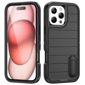 OtterBox Defender Gen2 Rugged PC + Silicone Phone Case with Holder, For iPhone 16 Pro Max, For iPhone 16 Pro, For iPhone 16 Plus, For iPhone 16 - ORIWHIZ