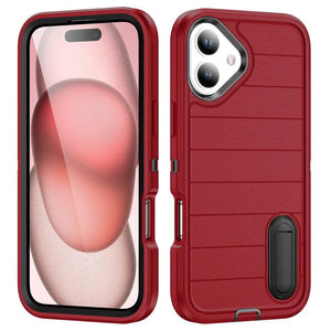 OtterBox Defender Gen2 Rugged PC + Silicone Phone Case with Holder, For iPhone 16 Pro Max, For iPhone 16 Pro, For iPhone 16 Plus, For iPhone 16 - ORIWHIZ