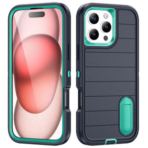 OtterBox Defender Gen2 Rugged PC + Silicone Phone Case with Holder, For iPhone 16 Pro Max, For iPhone 16 Pro, For iPhone 16 Plus, For iPhone 16 - ORIWHIZ