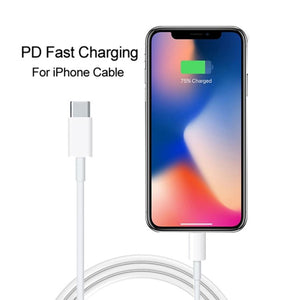 SDC - 20W 2 in 1 PD 20W USB - C / Type - C Travel Charger + 3A PD3.0 USB - C / Type - C to 8 Pin Fast Charge Data Cable Set, Cable Length: 1m,, US Plug, EU Plug, UK Plug - ORIWHIZ