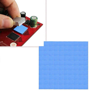 100 Pcs/Set Thermal Pad GPU CPU Heatsink Cooling Conductive Silicone Pad - ORIWHIZ