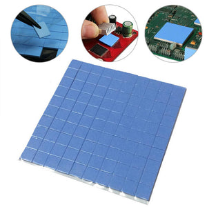 100 Pcs/Set Thermal Pad GPU CPU Heatsink Cooling Conductive Silicone Pad - ORIWHIZ