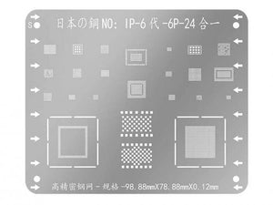 10pcs WL Multi-purpose IC Chip BGA Reballing Stencil Templates For 6 7 8 X XS MAX XR BGA IC Repair Template Heating Net - ORIWHIZ