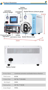 3 In 1 Vacuum Oca Laminating for Flat Screen Built-in Vaccum Pump and Air Compressor Bubble Lcd Repair Machine Remover ZM-2 - Oriwhiz Replace Parts