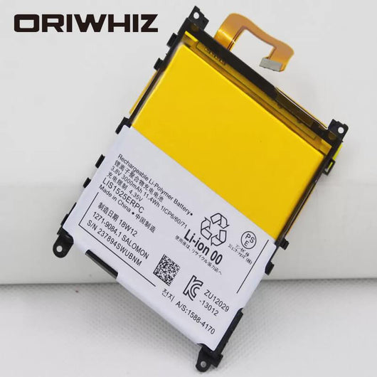 3000mAh LIS1525ERPC spare battery LIS1525ERPC battery for Z1 L39H C6903 L39T L39U C6902 - ORIWHIZ