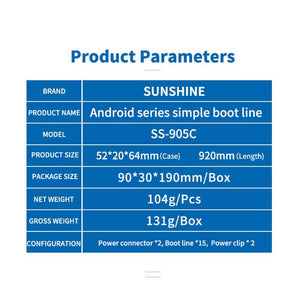 Android Phone Power Test Boot line SS-905C Cable DC Power Supply Boot Cable for Samsung Huawei Xiaomi Board Charging Wire Tools - ORIWHIZ