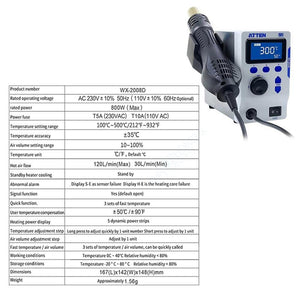 ATTEN 2008D hot air soldering station for Phone BGA SMD PCB IC soldering Repair tools - ORIWHIZ