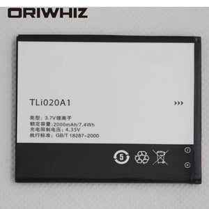 Brand new 2000mah TLi020A1 battery for one-touch touch 3 (5) 4G 5 dual card dual standby OT 5065D 5065A 5065X 5065W 5065J 5065T mobile phone - ORIWHIZ