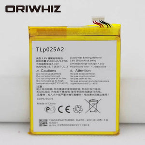 Built-in 2500mah spare battery for one-touch TLp025A2 battery - ORIWHIZ