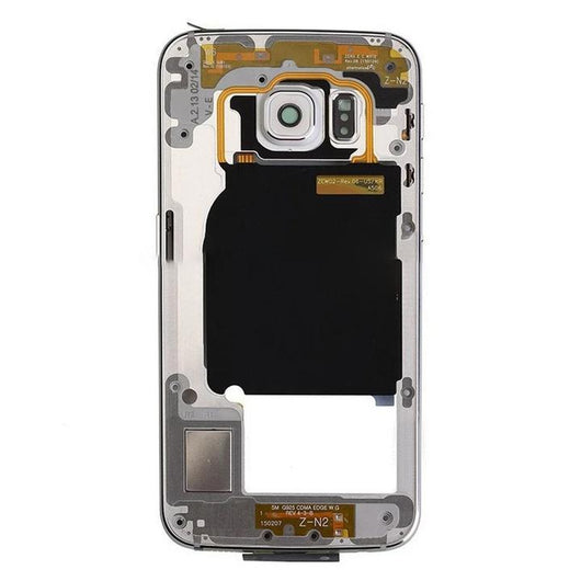 For Samsung S6 Edge Middle Frame White - Oriwhiz Replace Parts