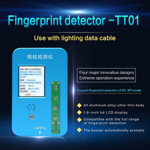 JC Fingerprint Detector TT01 for iPhone5S 6G 6S 6P 6SP 7G 7P 8G 8P Home Button Diagnostic Touch ID Function Tester Phone Repair - ORIWHIZ