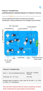 JC JCID EEPROM Tool 13 in 1 X-12PM Chip Integrated Programmer Free Disassembly Read-Write With LED Screen - ORIWHIZ