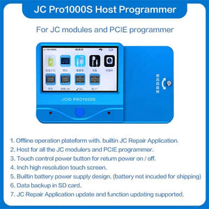 JC PRO1000S PCIE NAND Programmer HDD Serial Read and Write Error Repair Tool for iPhone / iPad - ORIWHIZ