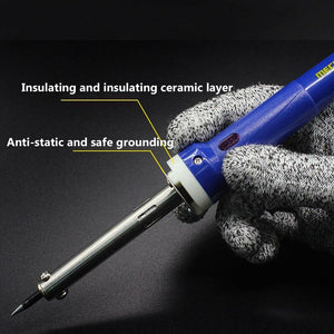 MECHANIC Electric Soldering Iron Adjustable Temperature 60W Solder Rework Station Repair Tool Welding Station Soldering Tip - Oriwhiz Replace Parts