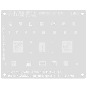 MJ BGA Reballing Solder Stencil Plant Tin Net For Samsung C7010/J610 general C7/J3/J5/A5 series and other MSM8916/MSM8953 B01-AB CPU general series - ORIWHIZ