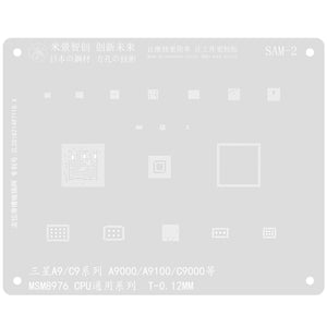 MJ BGA Reballing Solder Stencil Plant Tin Net For Samsung C7010/J610 general C7/J3/J5/A5 series and other MSM8916/MSM8953 B01-AB CPU general series - ORIWHIZ