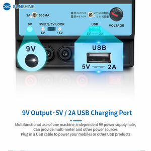 P-1503TA 3A DC Regulated Power Supply Laboratory Test DC Power Supply Adjustable USB Charging Repair Switching Power Supply - ORIWHIZ