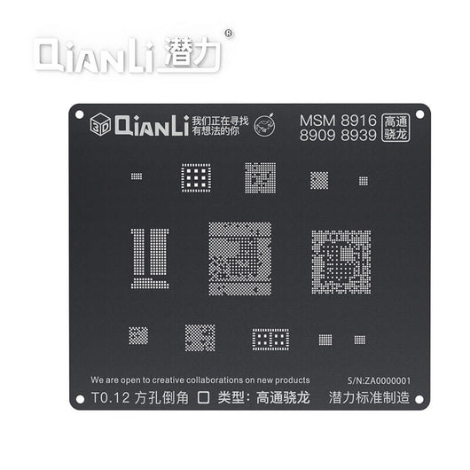 QIANLI iBlack 3D Steel mesh for Android Qualcomm EMMC MTK SDM MSM Tin planting Location black mesh - ORIWHIZ