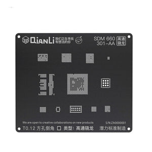 QIANLI iBlack 3D Steel mesh Reballing Stencil for Android Qualcomm EMMC MSM EMMC General DDR KIRIN 655 659 MSM 8937 2AA MTK 6582 - ORIWHIZ