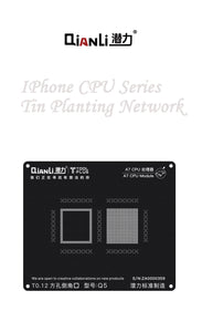 QIANLI Square Hole Tin Planting Black Steel Mesh 2D Positioning For Apple A7 A8 A9 A10 A11 A12 A13 Tin Planting Board CPU T0.12 - ORIWHIZ